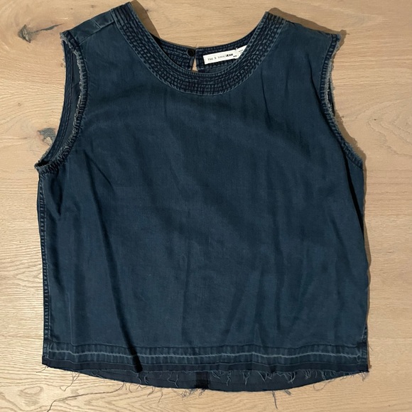 rag & bone Tops - Rag & Bone denim tank top size medium